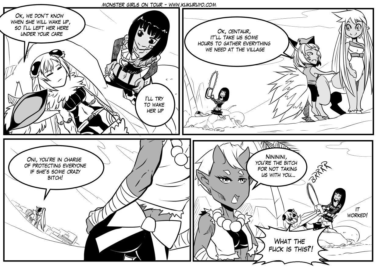 Monster girls on tour - Episode 154, Page 1: Page 154